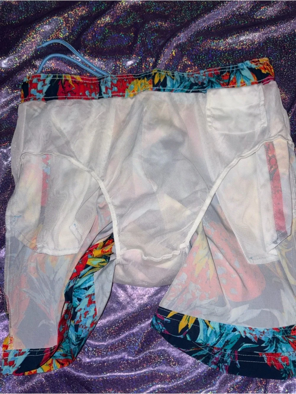 Mens Colorful Pineapple Swim Trunks